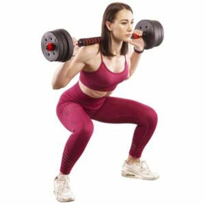 Set componibile HMS Manubri e Bilanciere con 39Kg di Pesi Set componibile HMS Manubri e Bilanciere con 39Kg di Pesi