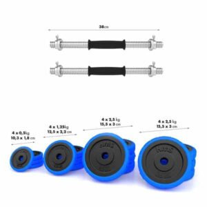 Set componibile HMS SGG30 Manubri e 27 Kg di Pesi Set componibile HMS SGG30 Manubri e 27 Kg di Pesi