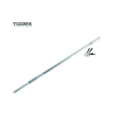 Bilanciere Cromato 150 cm e 180 cm Toorx con chiusura a molla