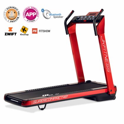 Tapis Roulant Salvaspazio Elettrico JK Fitness SC48 Super Compact Rosso