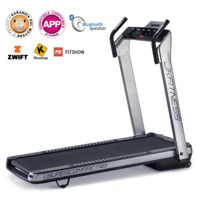 Tapis Roulant Salvaspazio Elettrico JK Fitness SC48 Super Compact Silver App