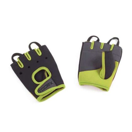 Toorx Guanti in Neoprene, Lycra pelle Scamosciata per Sollevamento Pesi Grigio-Verdi