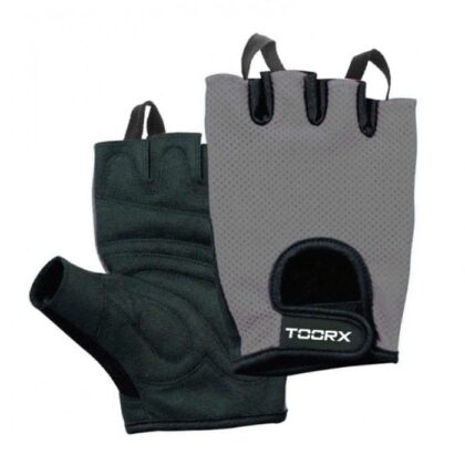 Toorx Guanti in Pelle Scamosciata per Sollevamento Pesi Grigi