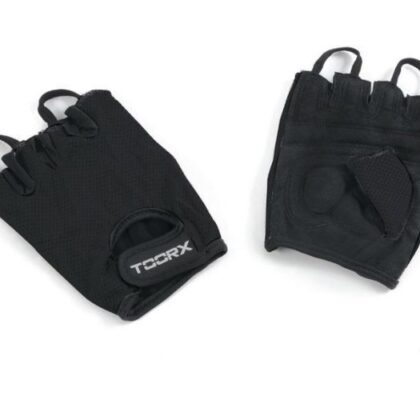 Toorx Guanti in Pelle Scamosciata per Sollevamento Pesi Neri