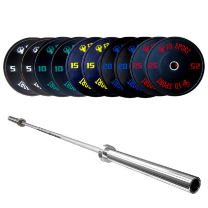 Set Bumper 150Kg Olimpico