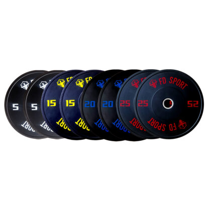 Kit 130kg Dischi Bumper FD Sport foro 50mm