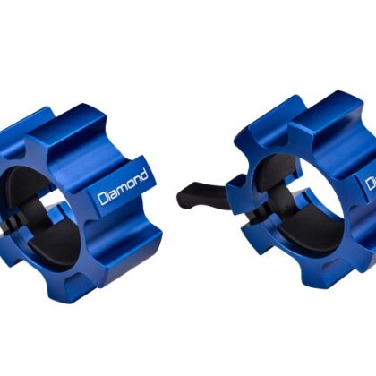 Coppia Ferma Pesi a Collare in Alluminio Ø 50 mm Diamond Blu o Rosso
