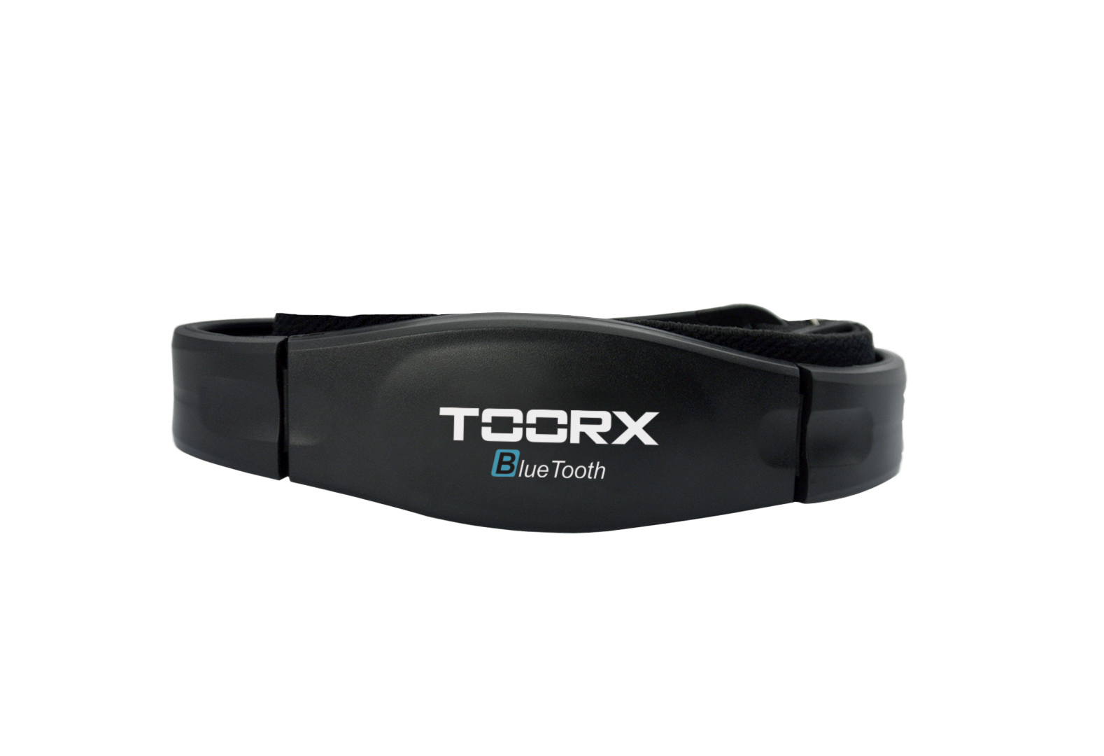 OLYMPUS DIGITAL CAMERA Black Toorx Bluetooth armband with an elastic strap and logo on the front.