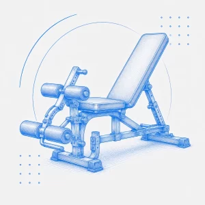 Panche Leg Extension per Gambe e Glutei